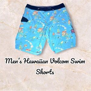 Men’s Hawaiian Volcom Swim Shorts